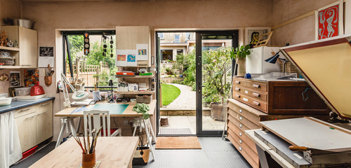Junction Road project - garden studio built for arts and crafts